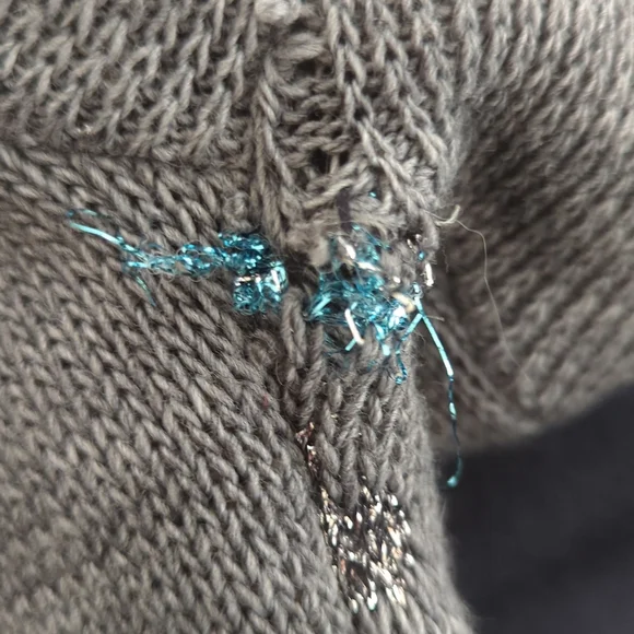 Christmas Vintage Teddy Bear Sweater Size Kids 5/6 - Picture 12 of 12